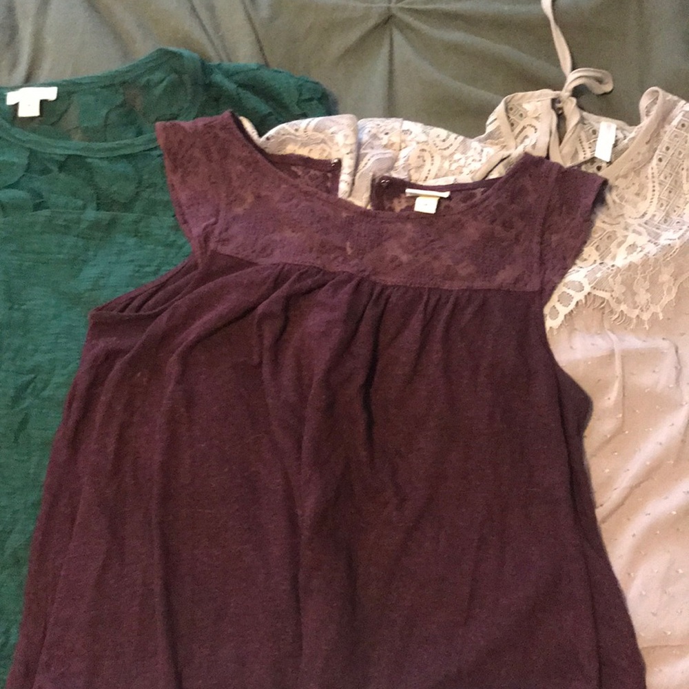 LAST DAY! Bundle of merona & xhiliration tops
